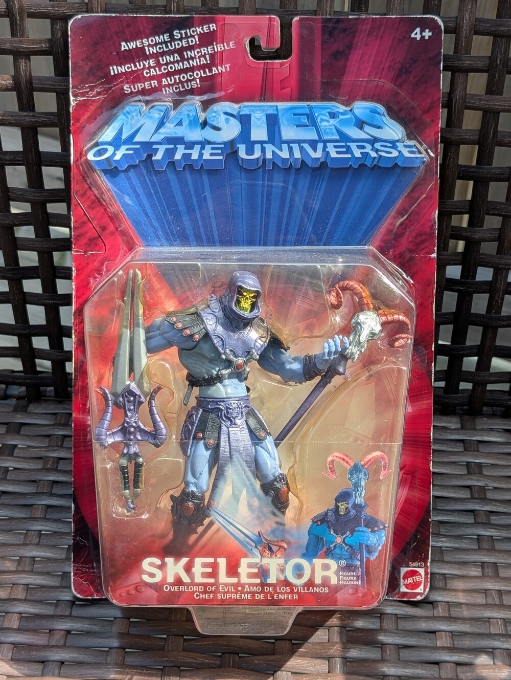 2001 Mattel Masters of the Universe "Overlord of Evil" Skeletor action figure